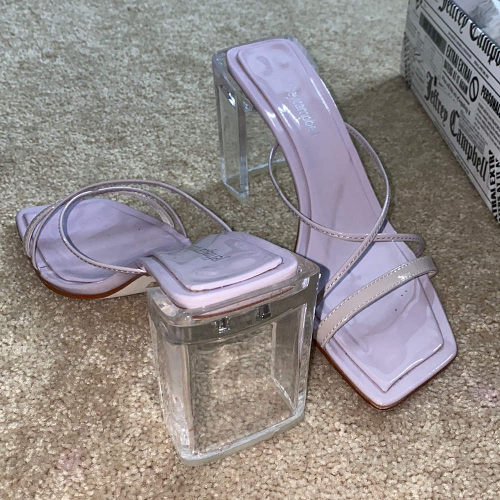 Jeffery Campbell clear heels size 9.5